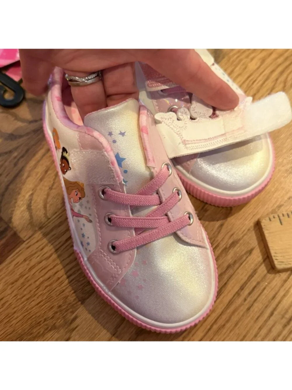 Disney Ground up Princess Shoes Cinderella Pink New Size 10